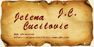 Jelena Čučilović vizit kartica